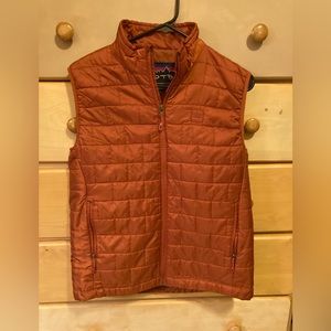 Orange Vest Puffer Light weight w pockets
